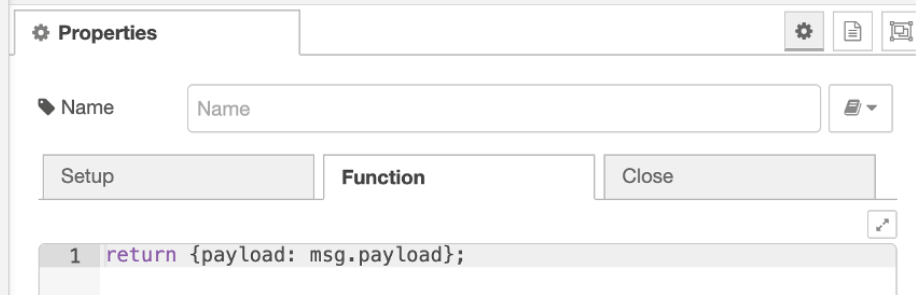 WebSocket Function Node