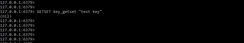 Redis GETSET - Defining the value