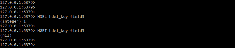 Redis HDEL Specified keys