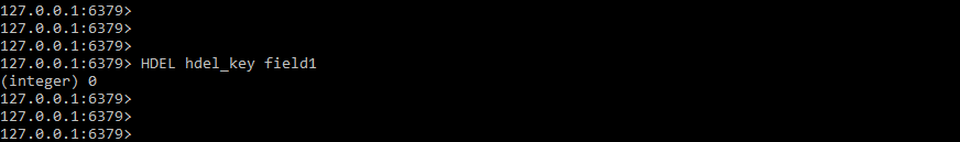 Redis HDEL - Integer in Output