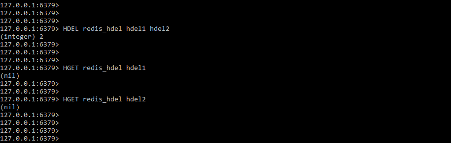 Redis HDEL - Deleting multiple fields