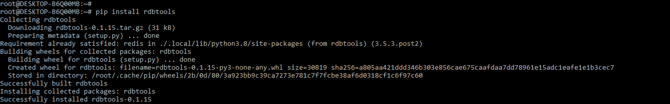 Install Redis RDB Tools