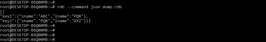 Converting the rdb file