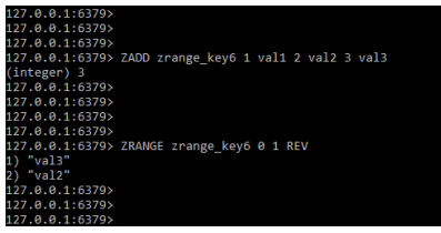 Redis ZRANGE - 3 Values