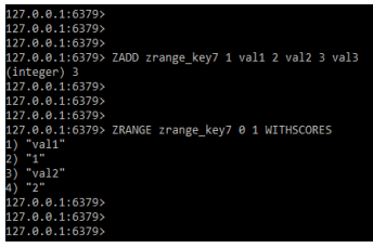 Using withscores arguments.