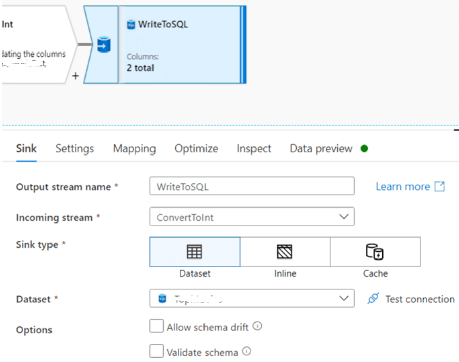 Specifying the script