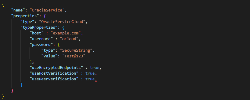 details of connector configuration