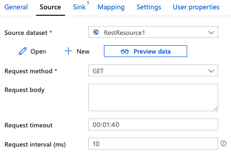 configuring the connection information