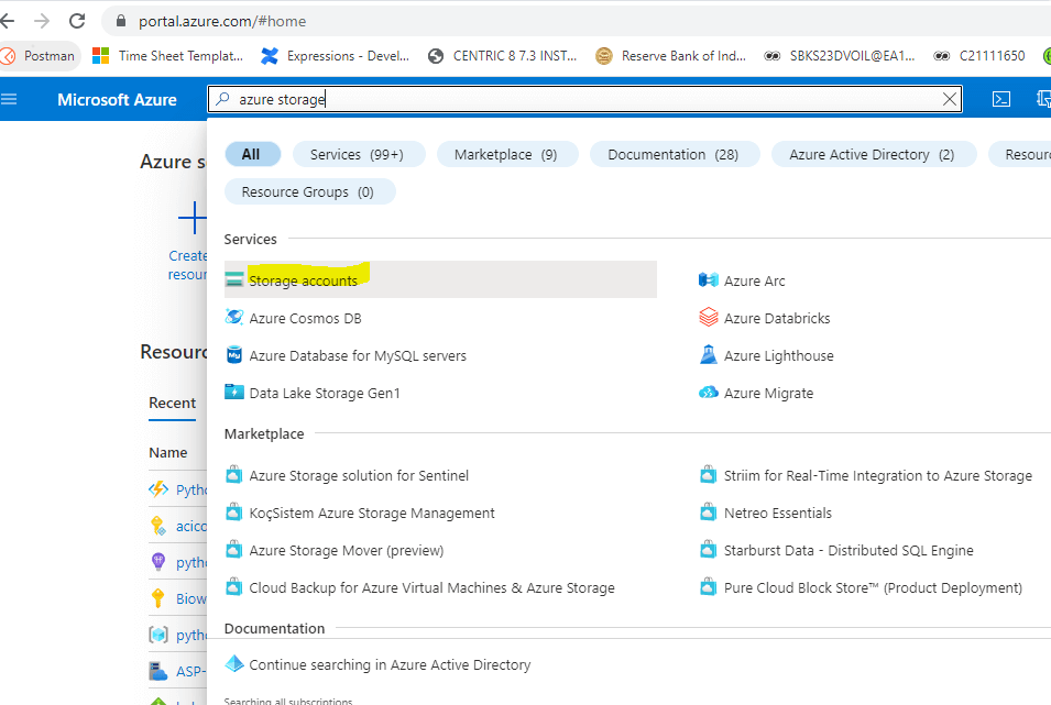 Create Azure Storage Files