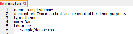 add the reference of CSS into the .yml file