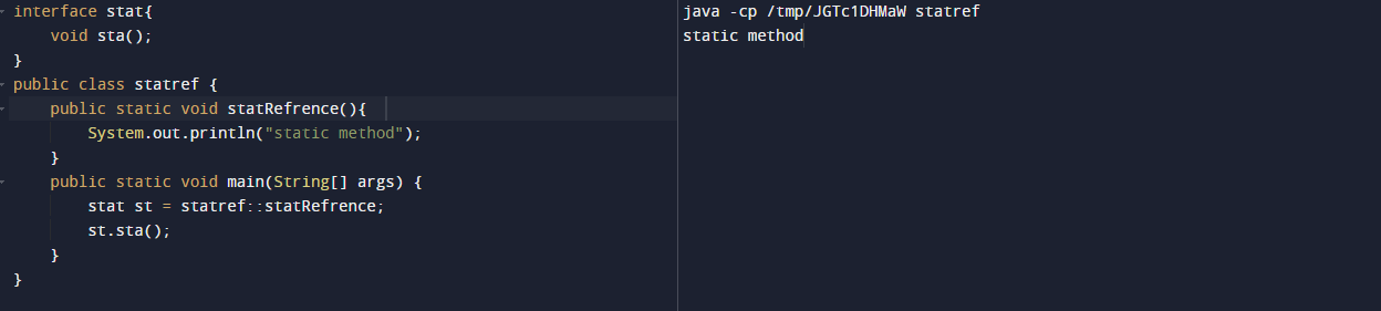 Java 8 Method Reference Interference name