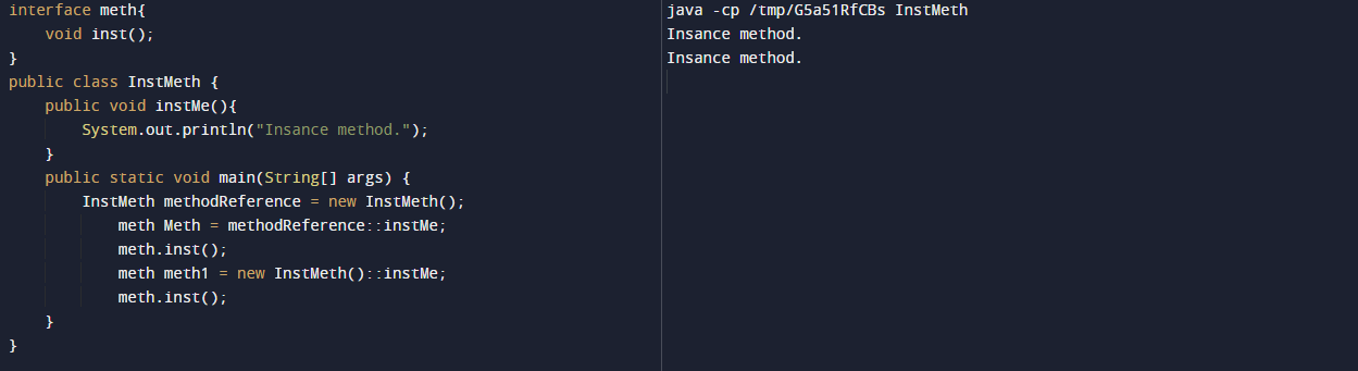 Class and anonymous object
