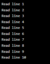 By using Files.lines (path) method