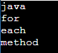 Java 8 forEach - Action for element