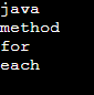 Java 8 forEach 8