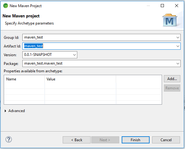 select the groupid, artifactid, and version
