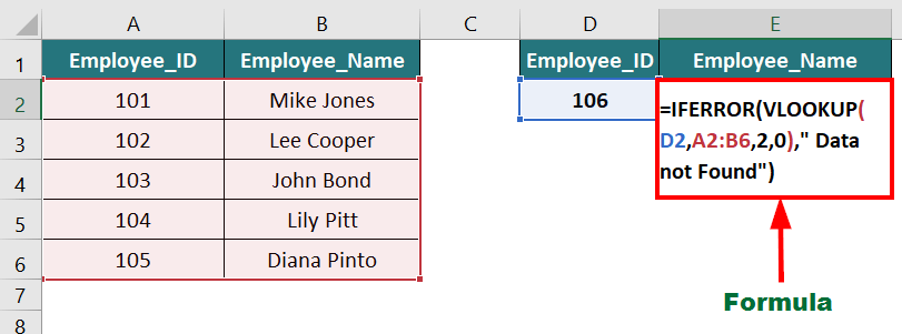 IFERROR Function Example 2