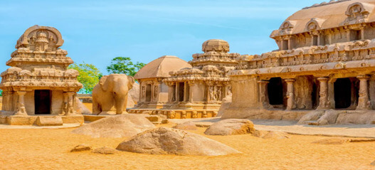 Tourist Places in Mahabalipuram - Pancha Rathas