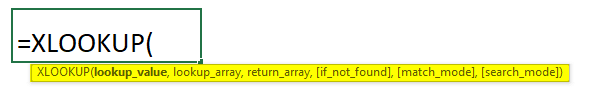 XLOOKUP Function