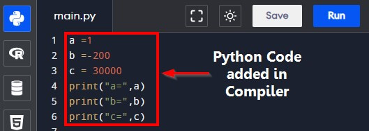 Python Variables- Integer