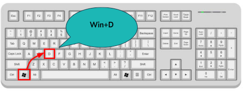 Display and hide desktop