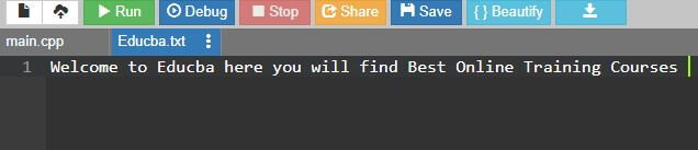 C++ getline() Example #2