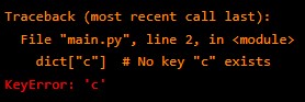 KeyError