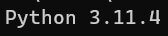 Python version