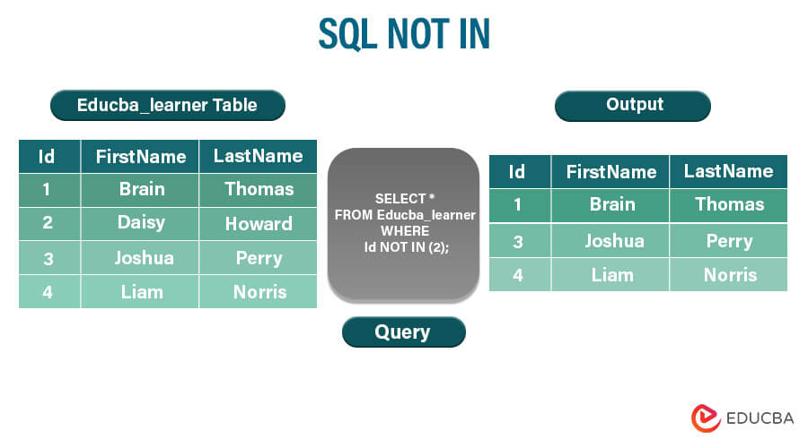 SQL NOT IN