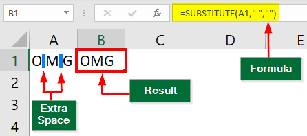 substitute in excel-EXAMPLE 4