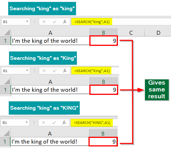SEARCH Formula Vs. FIND Formula 2