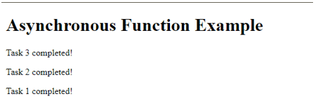 Asynchronous Function
